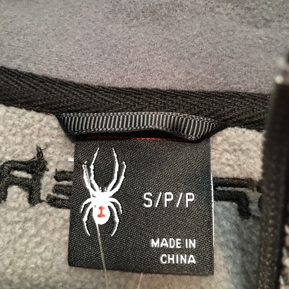 Spyder Grey 1/4 Zip Tech Jacket NWT - Picture 5 of 10